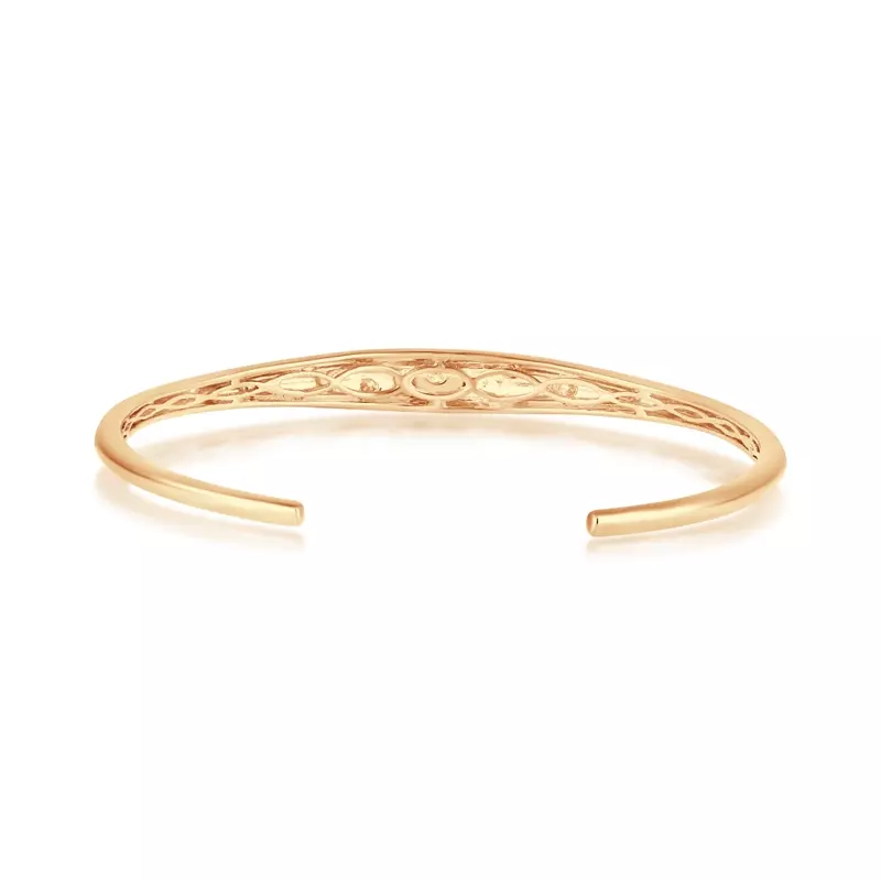 14K Yellow Gold Orbit Diamond Bracelet