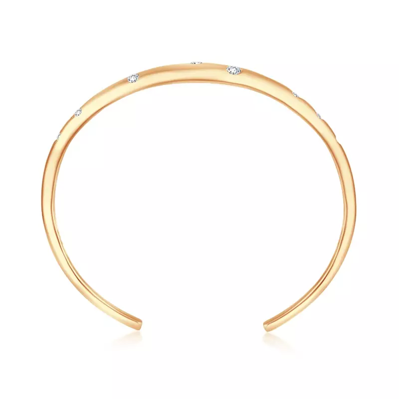 14K Yellow Gold Orbit Diamond Bracelet