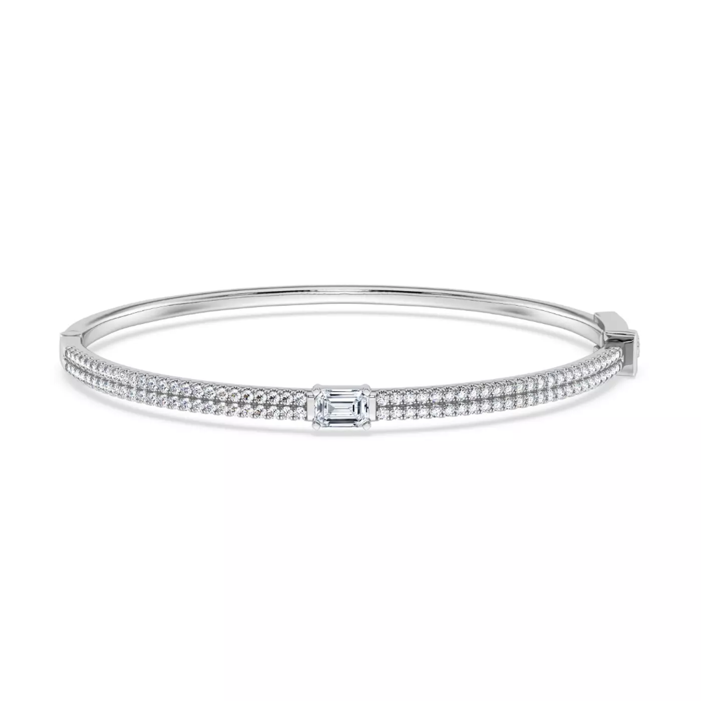 The Circle That Stays 14K White Gold Engagement Ring
