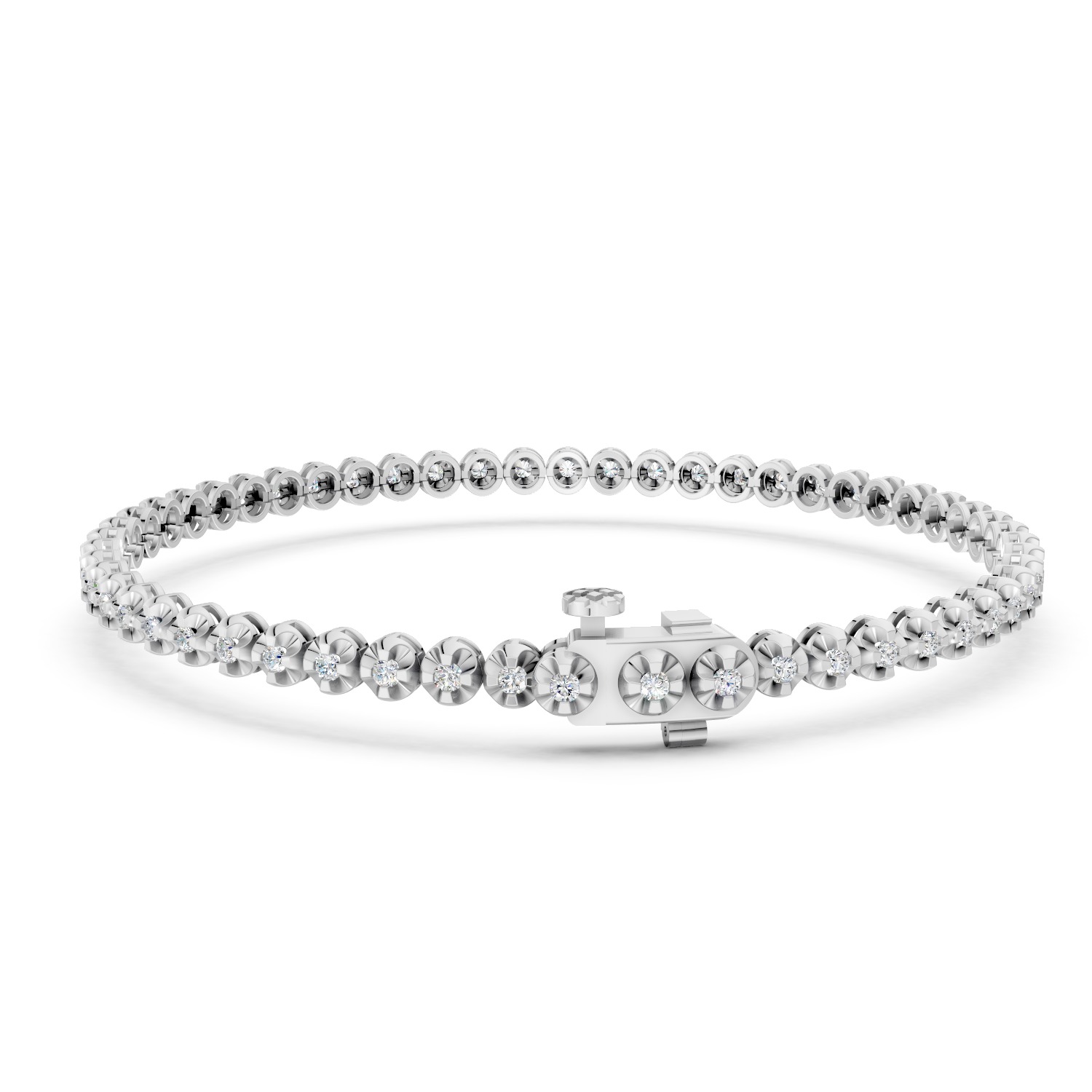 Illusion-Set Lab Diamond Tennis Bracelet (1 ct. tw.)
