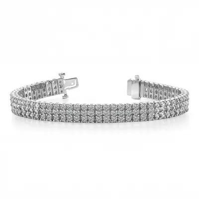 Triple Row Lab Diamond Bracelet (5 ct. tw.)