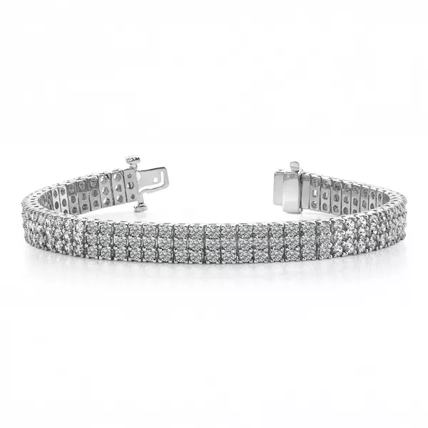 Triple Row Lab Diamond Bracelet (5 ct. tw.)
