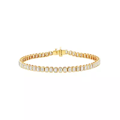 North-South Emerald-Cut Lab Diamond Bracelet (5 3/4 ct. tw.)