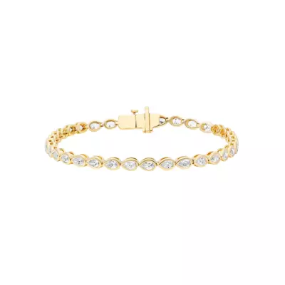 Pear Lab Diamond Bezel Bracelet