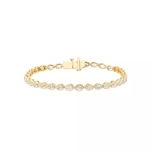 Pear Lab Diamond Bezel Bracelet