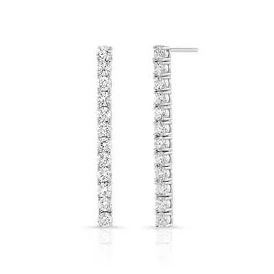 Classic Tennis Lab Diamond Drop Earrings