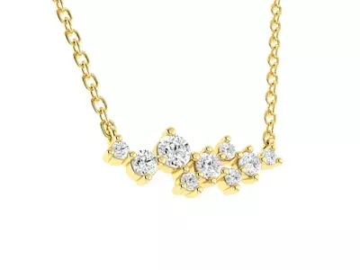 Starry Cluster Lab Diamond Necklace
