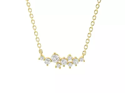Starry Cluster Lab Diamond Necklace