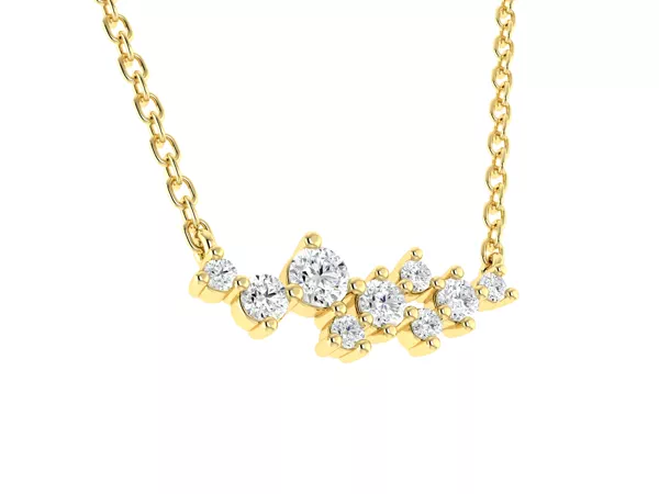 Starry Cluster Lab Diamond Necklace