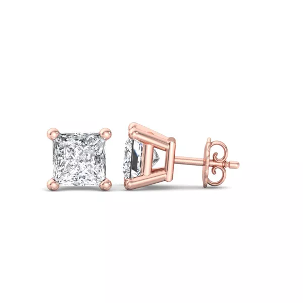 Princess-Cut Lab Diamond Earrings (1/2 ct. tw.)