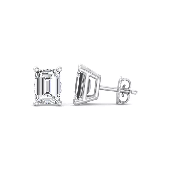 Emerald-Cut Lab Diamond Earrings (1/2 ct. tw.)