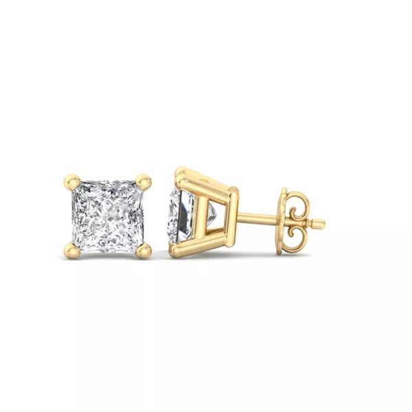 Princess-Cut Lab Diamond Earrings (1/2 ct. tw.)