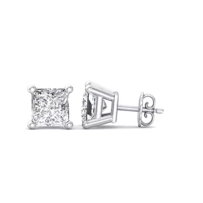 Princess-Cut Lab Diamond Earrings (1 ct. tw.)