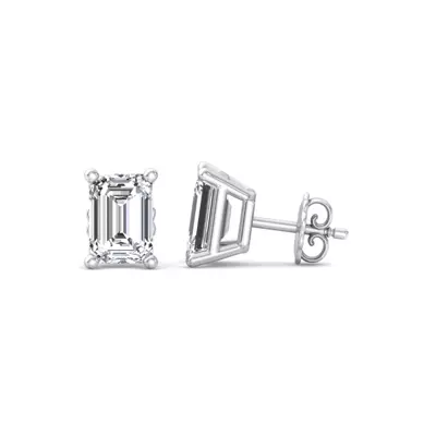 Emerald-Cut Lab Diamond Earrings (1/2 ct. tw.)