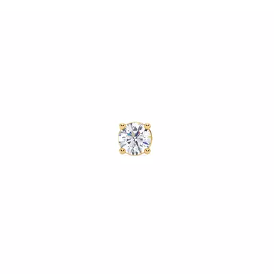 Single Diamond Screw Back Stud Earring (1/4ct)