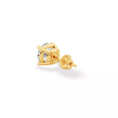 Single Diamond Screw Back Stud Earring (1.5ct)