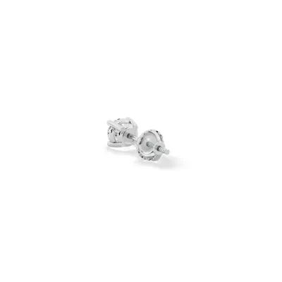Single Diamond Screw Back Stud Earring (1/8ct)
