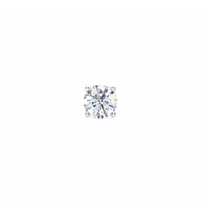 Single Diamond Screw Back Stud Earring (3/4ct)