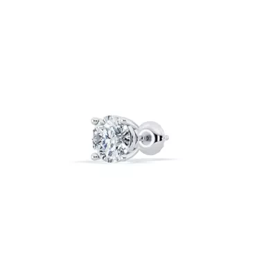 Single Diamond Screw Back Stud Earring (3/4ct)