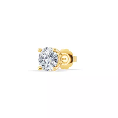 Single Diamond Stud Earring (1ct)