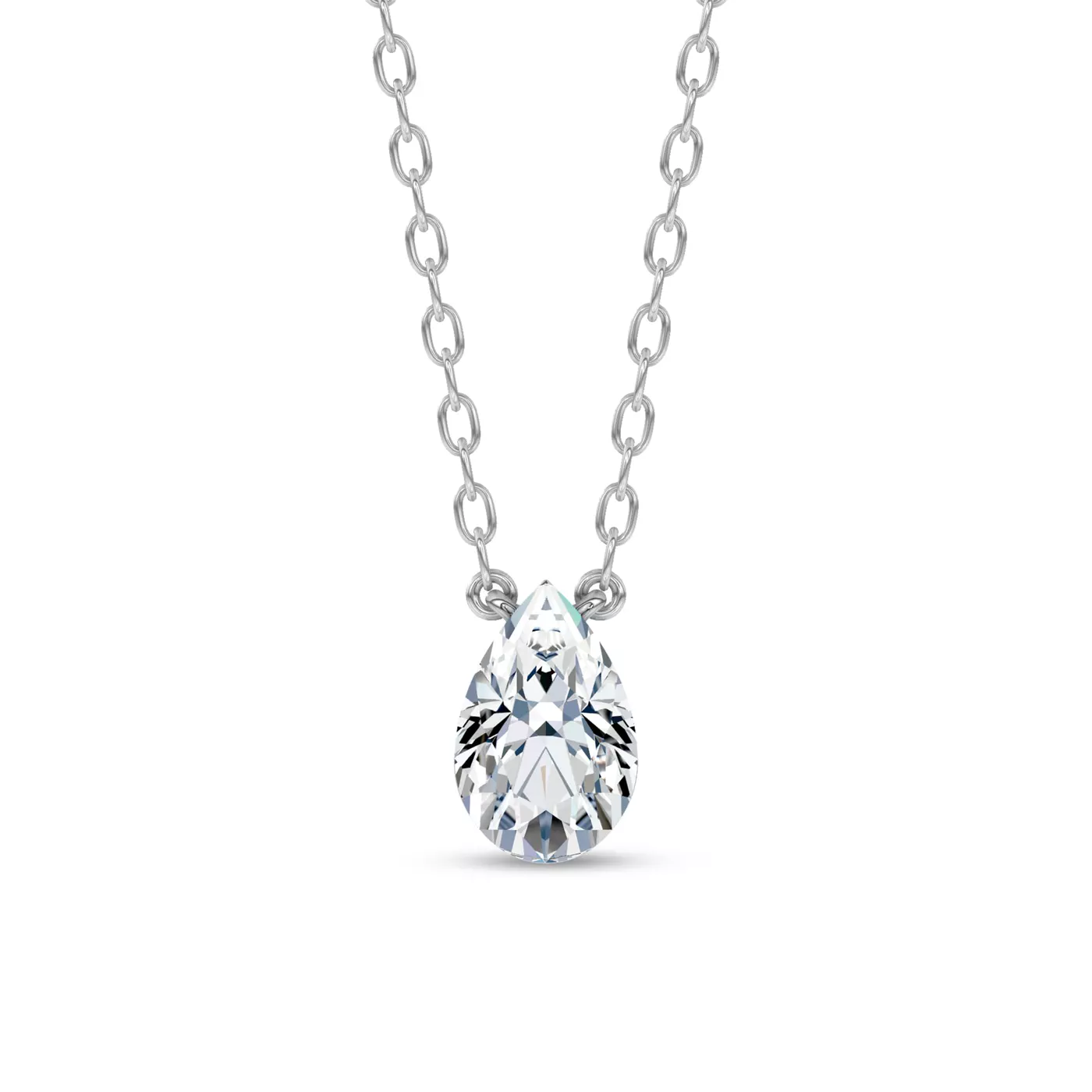 Diamond-First Design 14K White Gold Engagement Ring