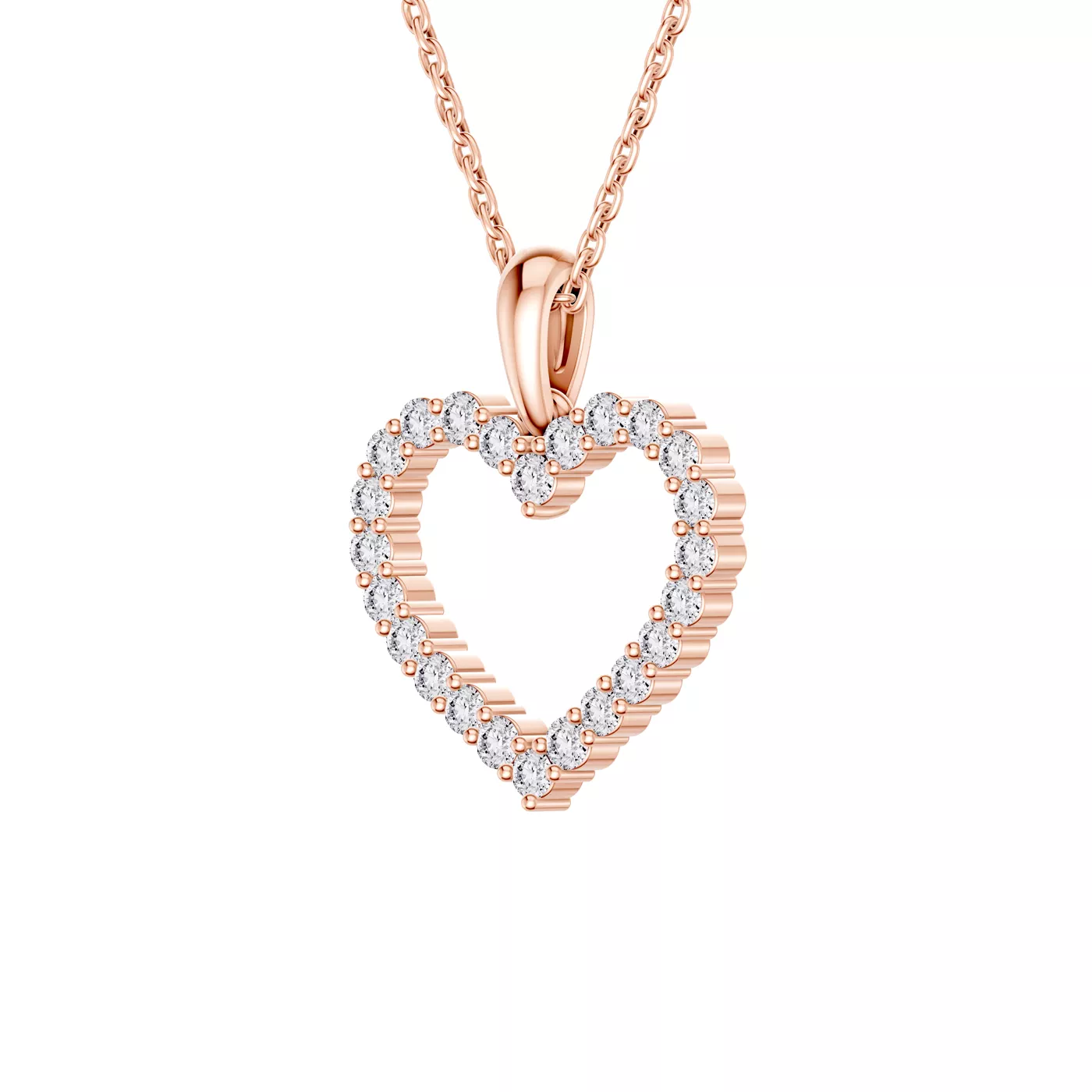 Shape With Meaning 14K Rose Gold Engagement Ring