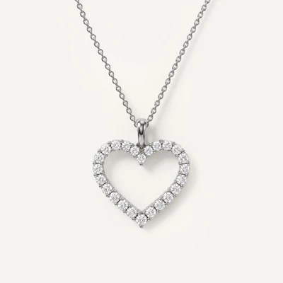 Pavé Lab Diamond Heart Pendant (0.50 ct. tw.)