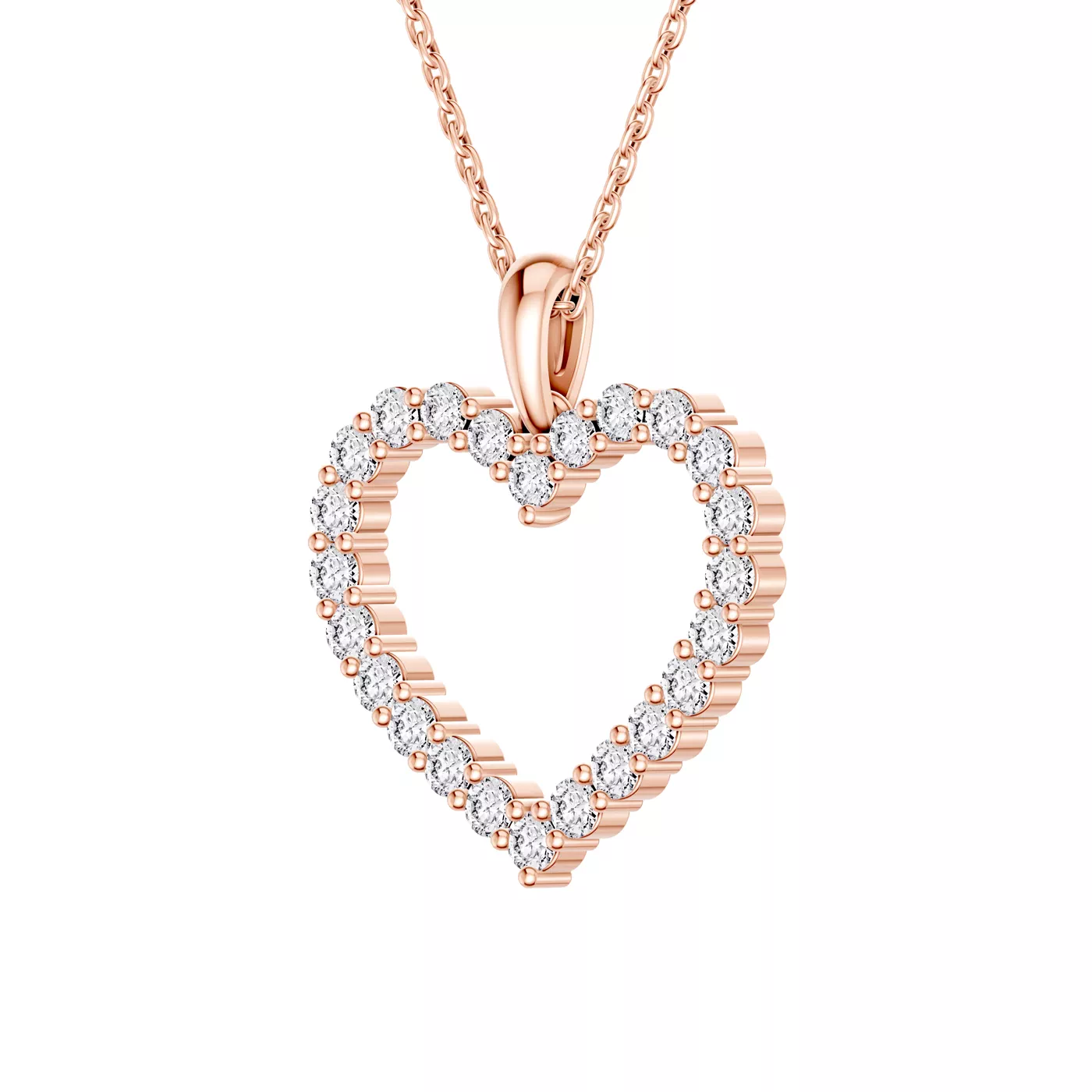 Shape With Meaning 14K Rose Gold Engagement Ring