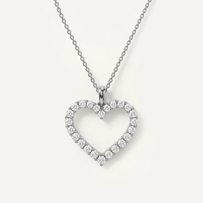 Pavé Lab Diamond Heart Pendant (0.75 ct. tw.)