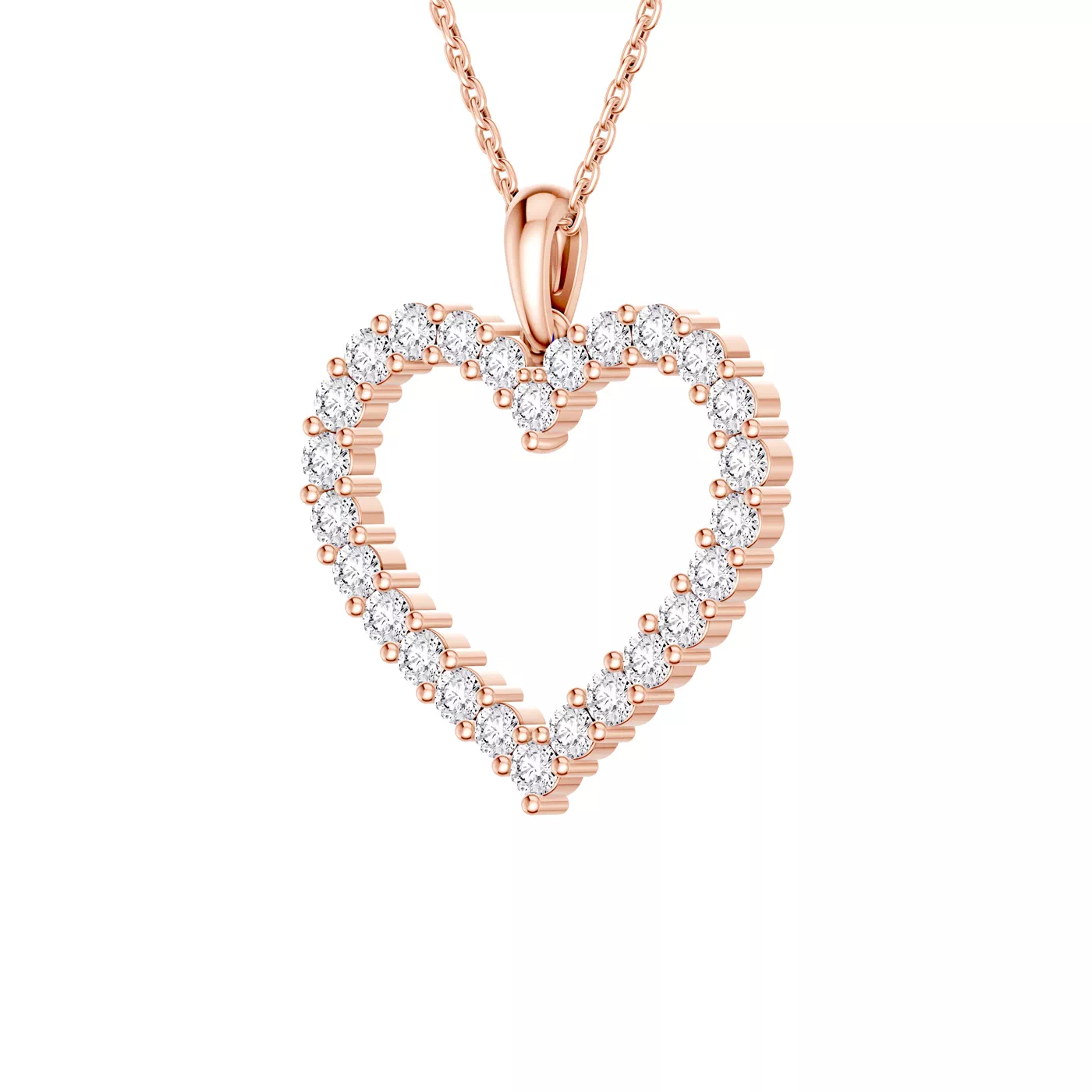 Shape With Meaning 14K Rose Gold Engagement Ring