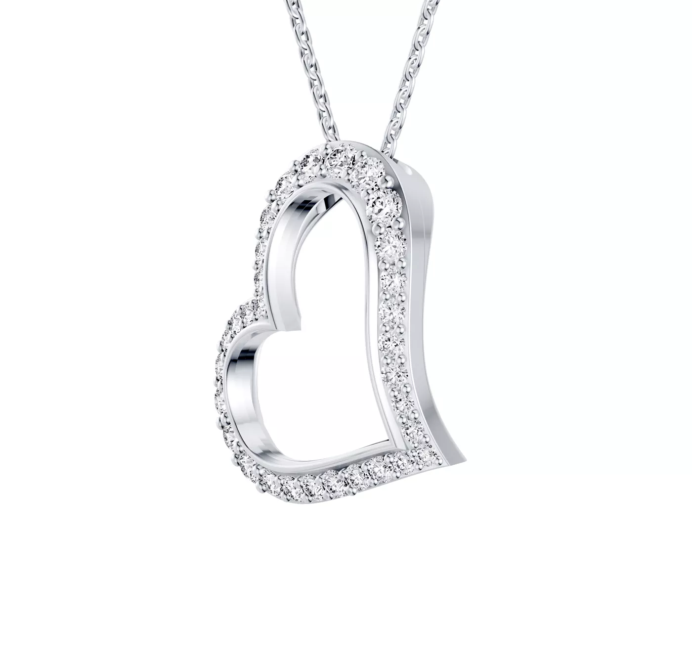 Shape With Meaning Silver Engagement Ring