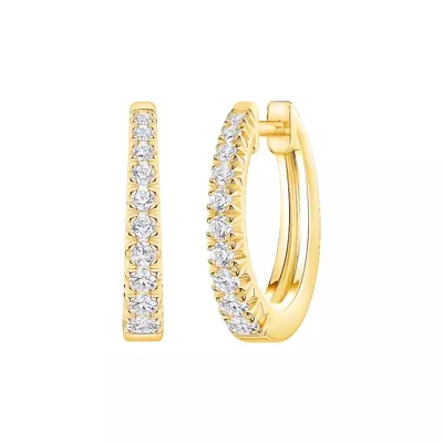 Graduated Lab Diamond Hoops