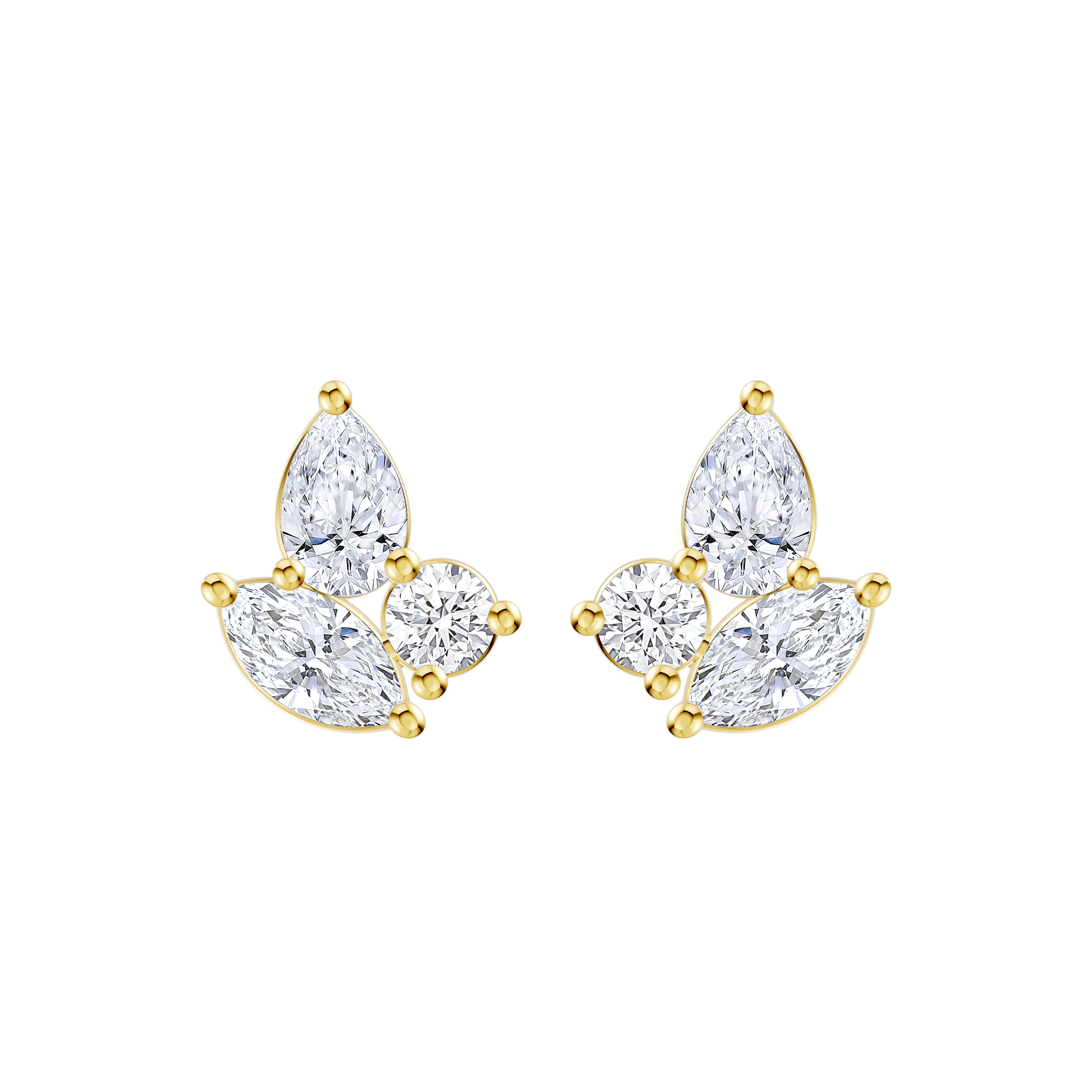 Mixed Shape Lab Diamond Stud Earrings (.45 ct. tw.)
