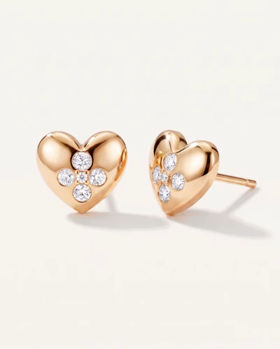 Poppet Heart Cluster Lab Earrings