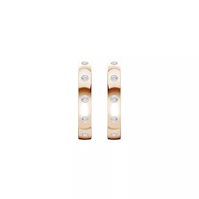 Emblush Smooth Lab Diamond Hoops (1/2 ct tw)