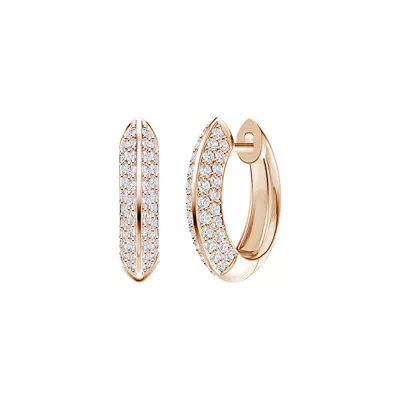 Knife-Edge Pavé Lab Hoops (.40ct. tw.)