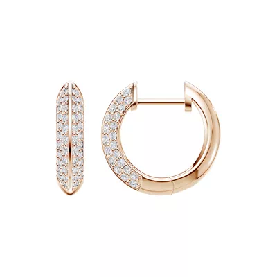 Knife-Edge Pavé Hoops (.40ct. tw.)