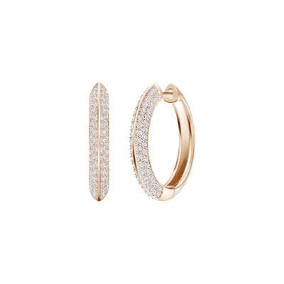Knife-Edge Pavé Hoops (1 ct. tw.)