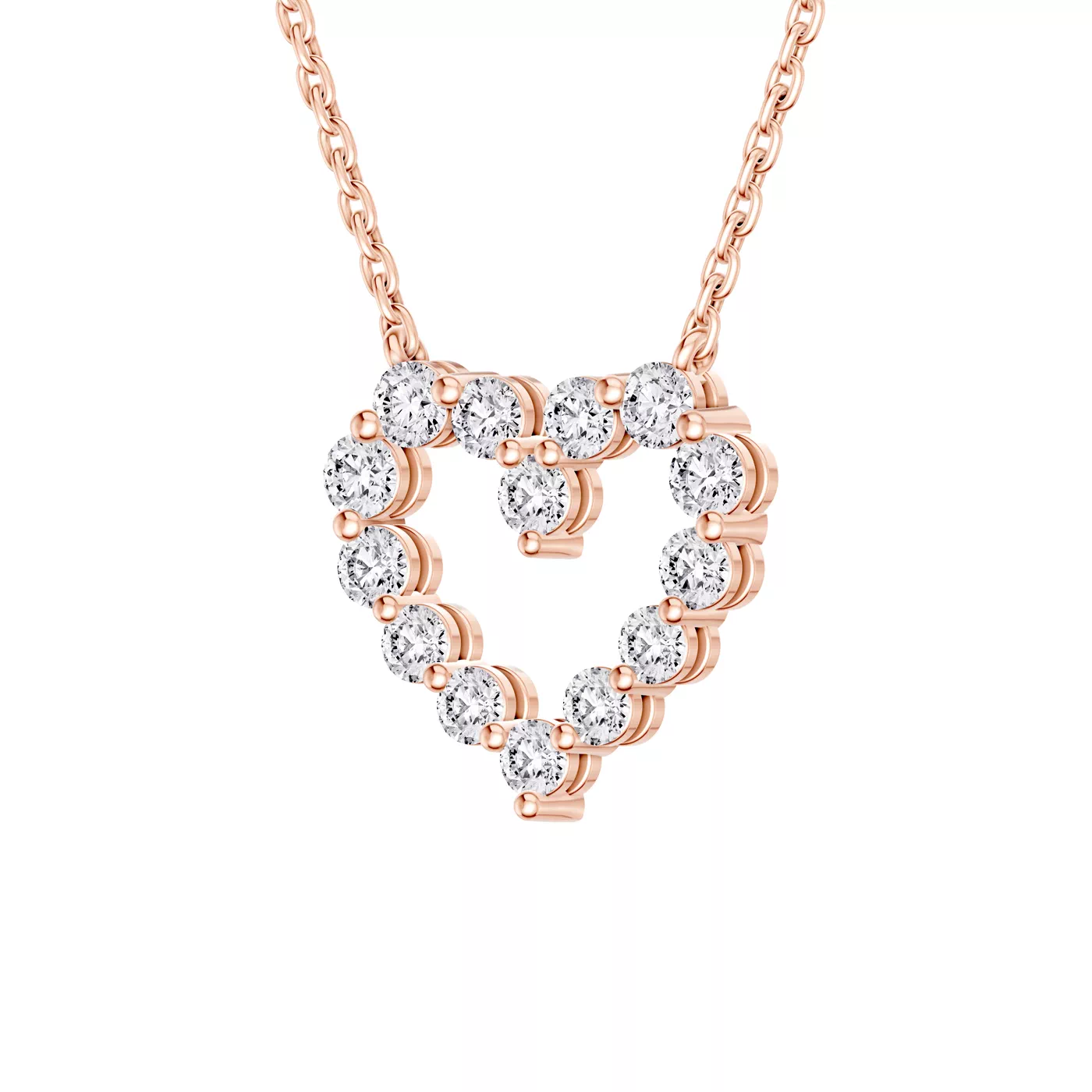 Shape With Meaning 14K Rose Gold Engagement Ring