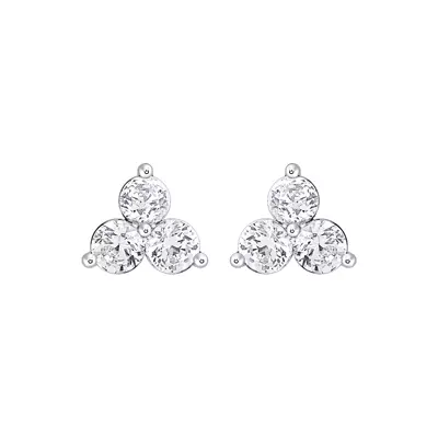 Trio Lab Diamond Stud Earrings (1/3 ct. tw.)
