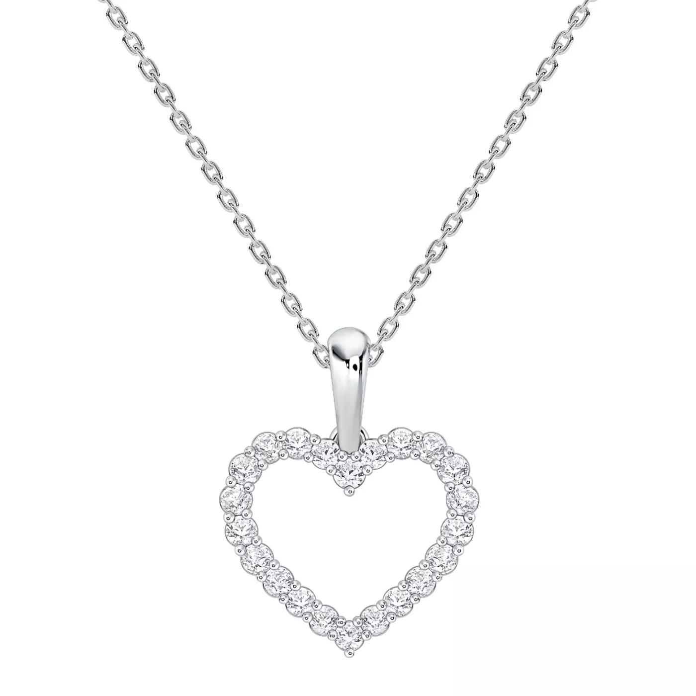 Shape With Meaning 14K White Gold Engagement Ring