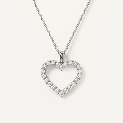 Petite Heart Lab Diamond Necklace