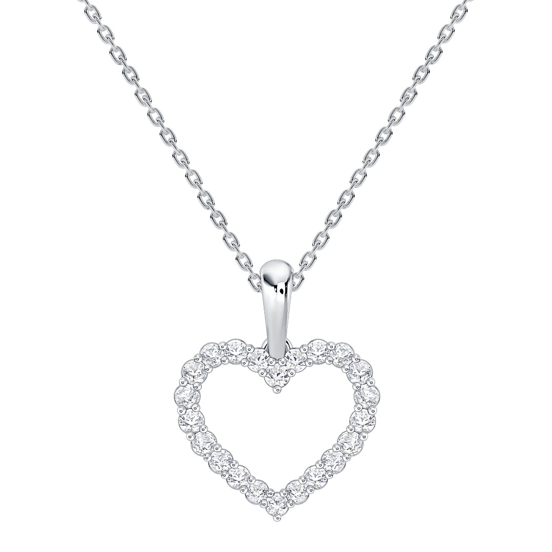 Petite Heart Lab Diamond Necklace 14K White Gold petite-heart-lab-diamond-necklace-14k-white-gold