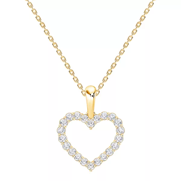 Petite Heart Lab Diamond Necklace