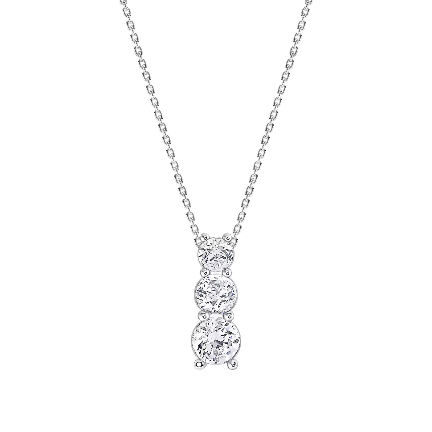 Diamond-First Design 14K White Gold Engagement Ring
