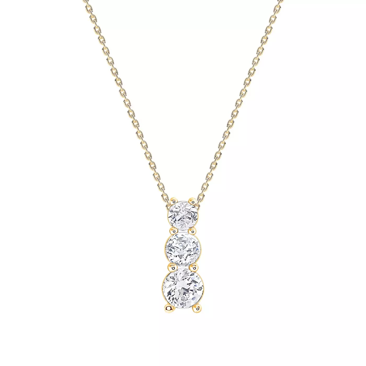 Diamond-First Design 14K Yellow Gold Engagement Ring