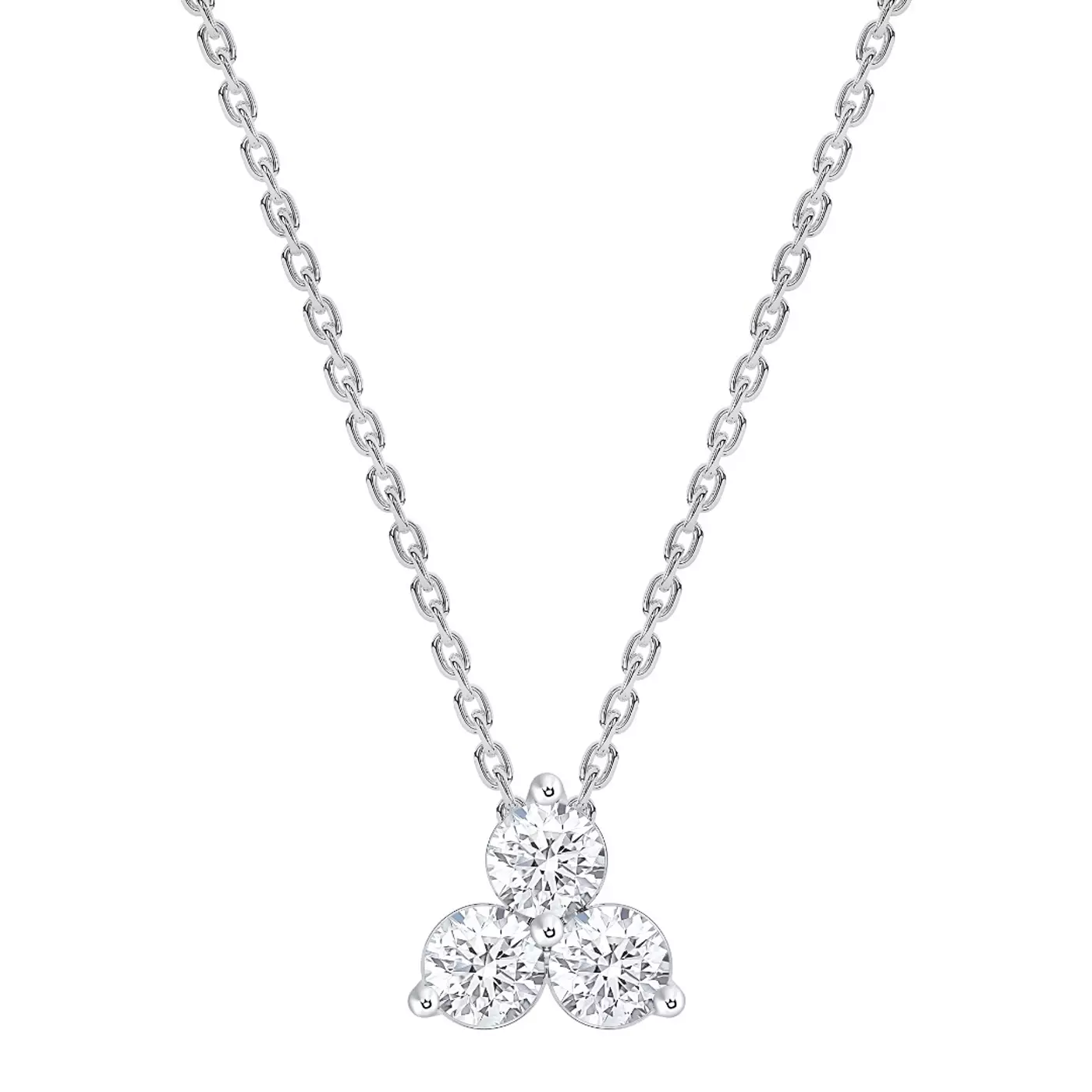 Diamond-First Design 14K White Gold Engagement Ring