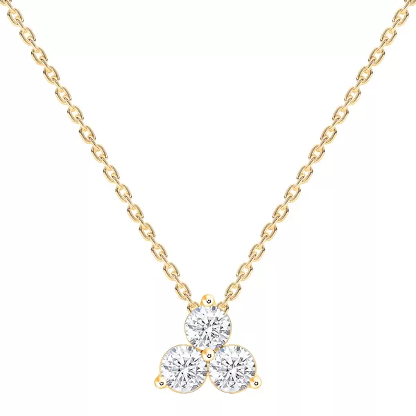 Trio Lab Diamond Necklace (2/5 ct. tw.)