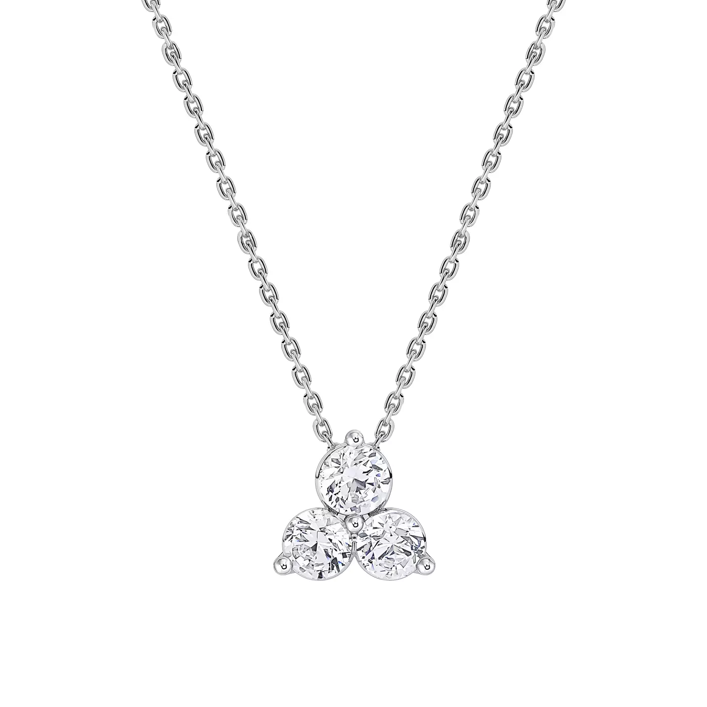 Diamond-First Design 14K White Gold Engagement Ring