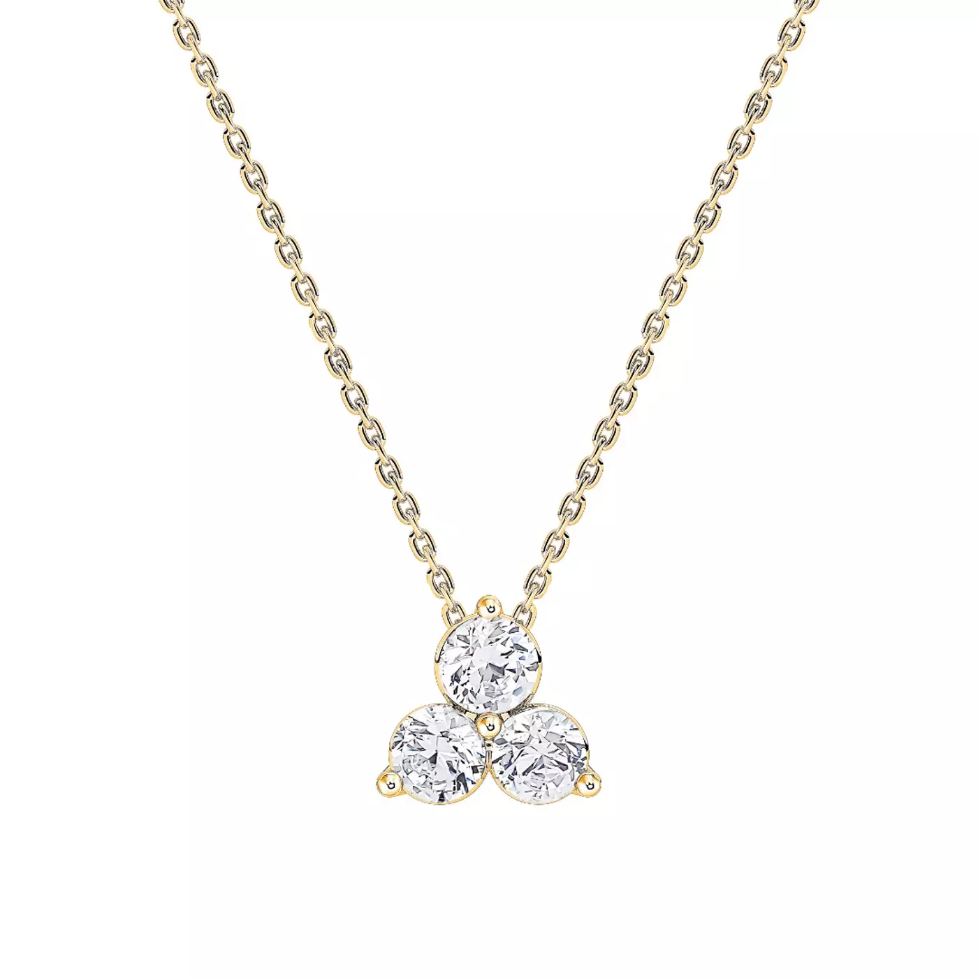 Diamond-First Design 14K Yellow Gold Engagement Ring